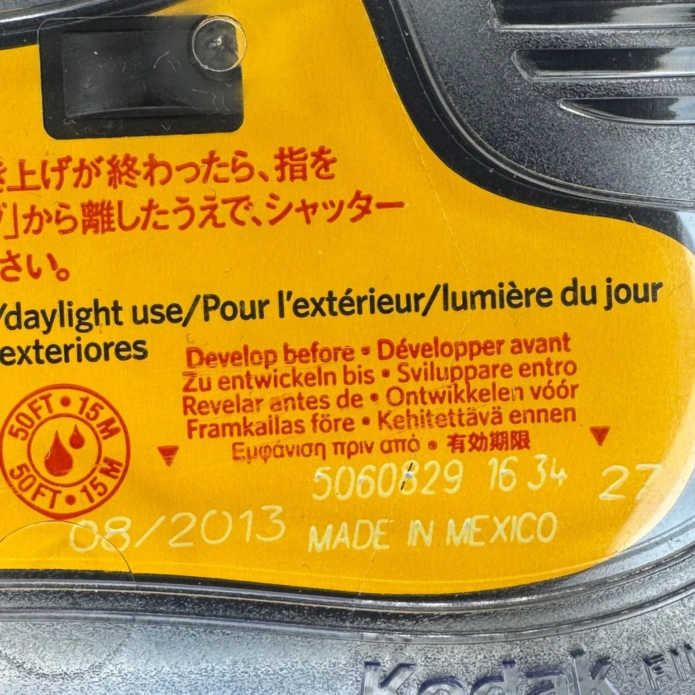Kodak Sport Waterproof‎ 35mm Disposable Camera 27 Exp 2013 Made in Mexico